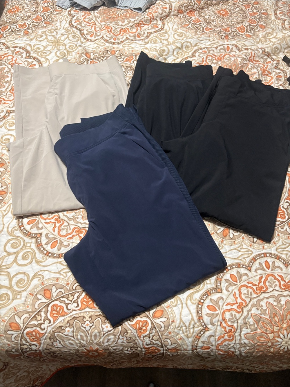 Athleta Brooklyn … 2 pair of Black, Navy & Light Gray